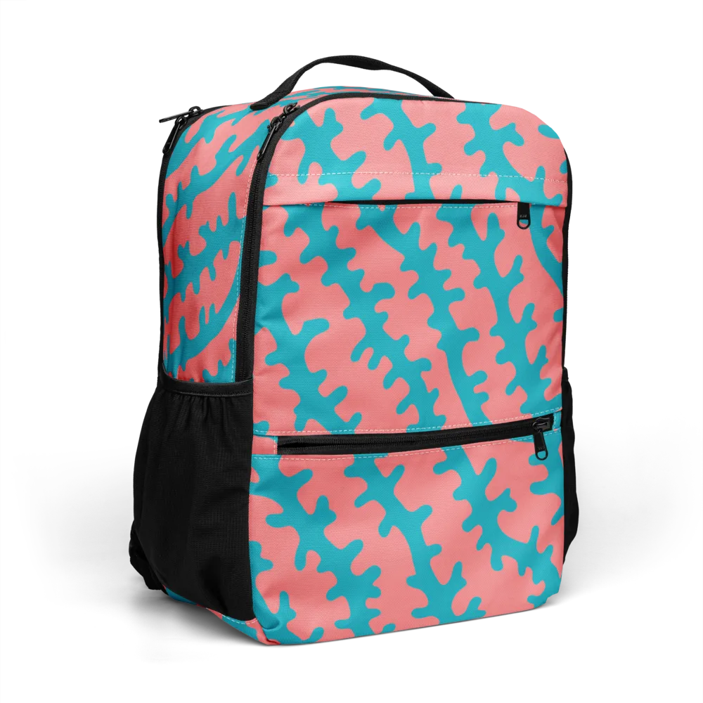 Lagoon Lace on Utility Backpack — Right Front