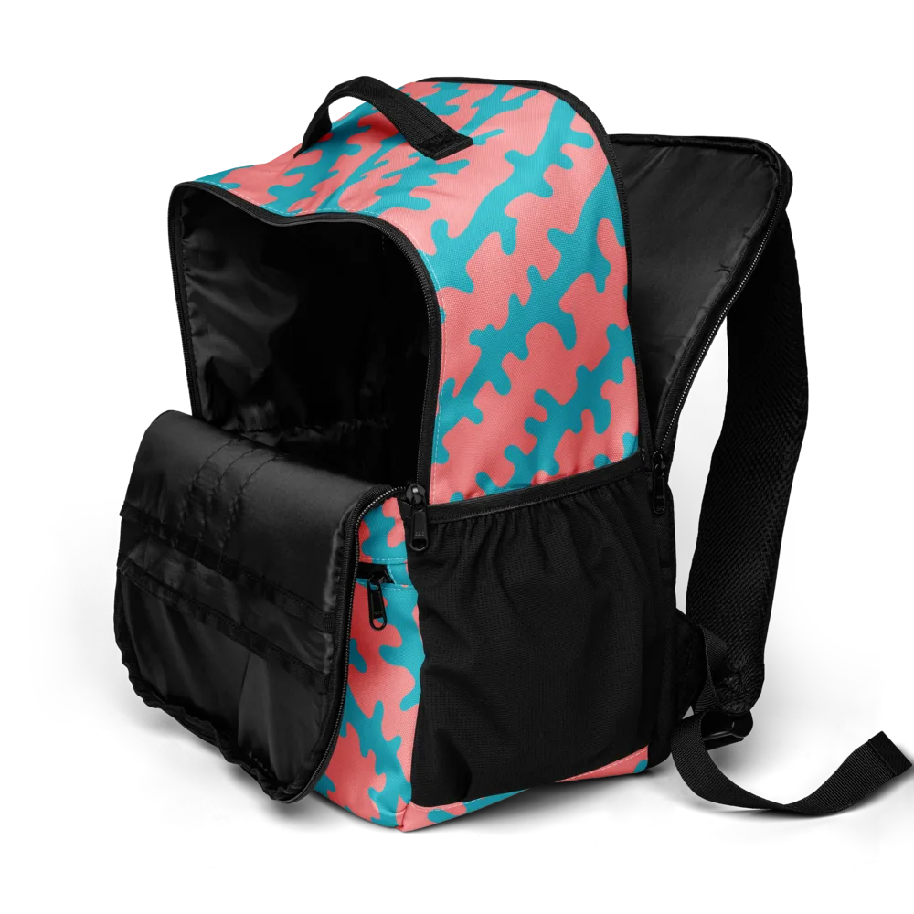 Lagoon Lace on Utility Backpack — Product details 2