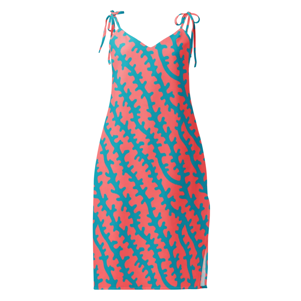 Lagoon Lace on Slip Dress — Front
