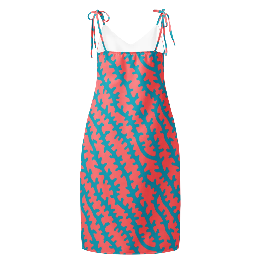 Lagoon Lace on Slip Dress — Back