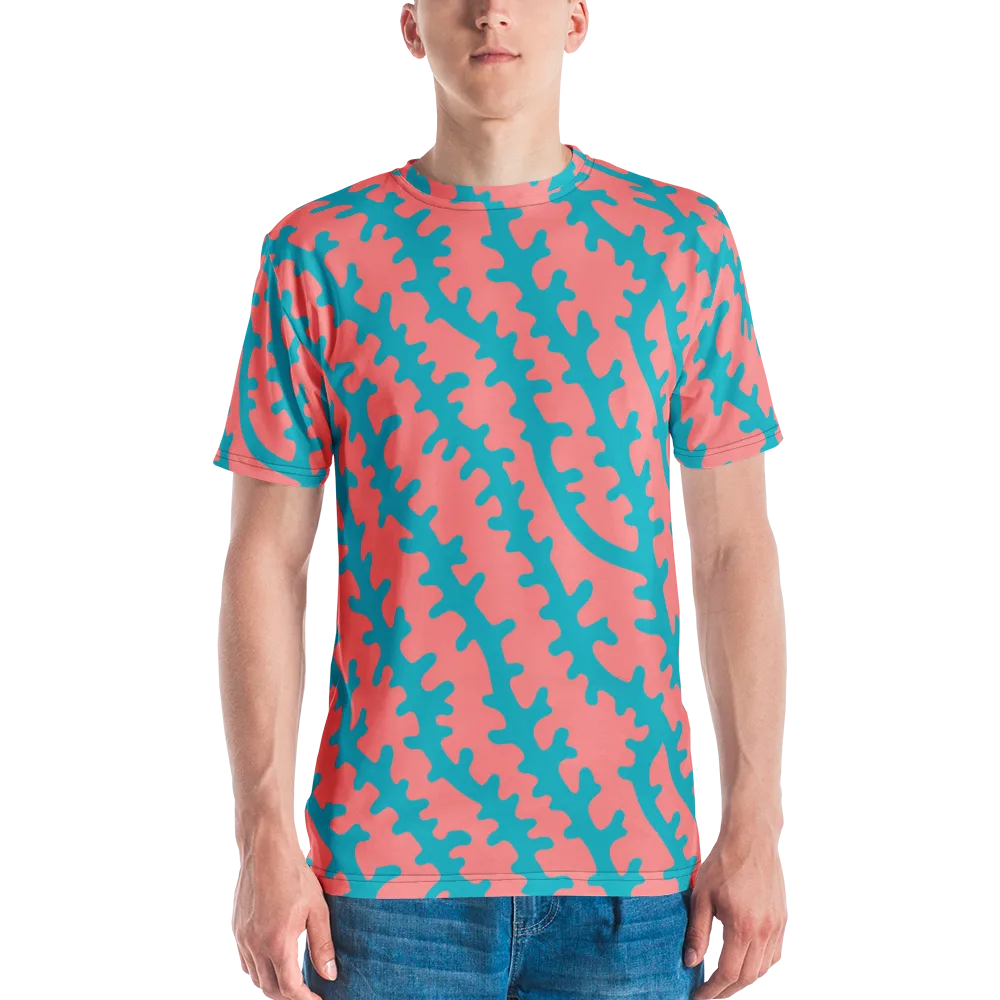 Lagoon Lace on Men's Crew Neck T-Shirt — Front