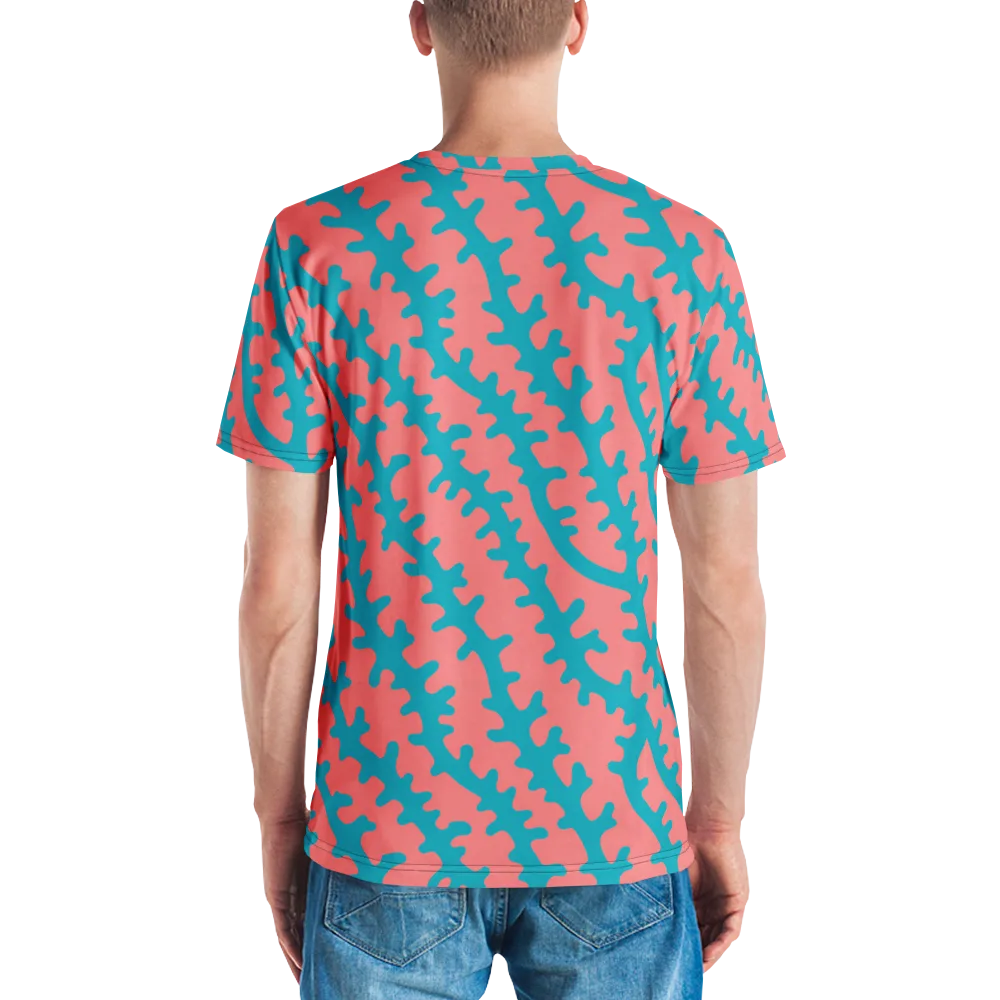 Lagoon Lace on Men's Crew Neck T-Shirt — Back