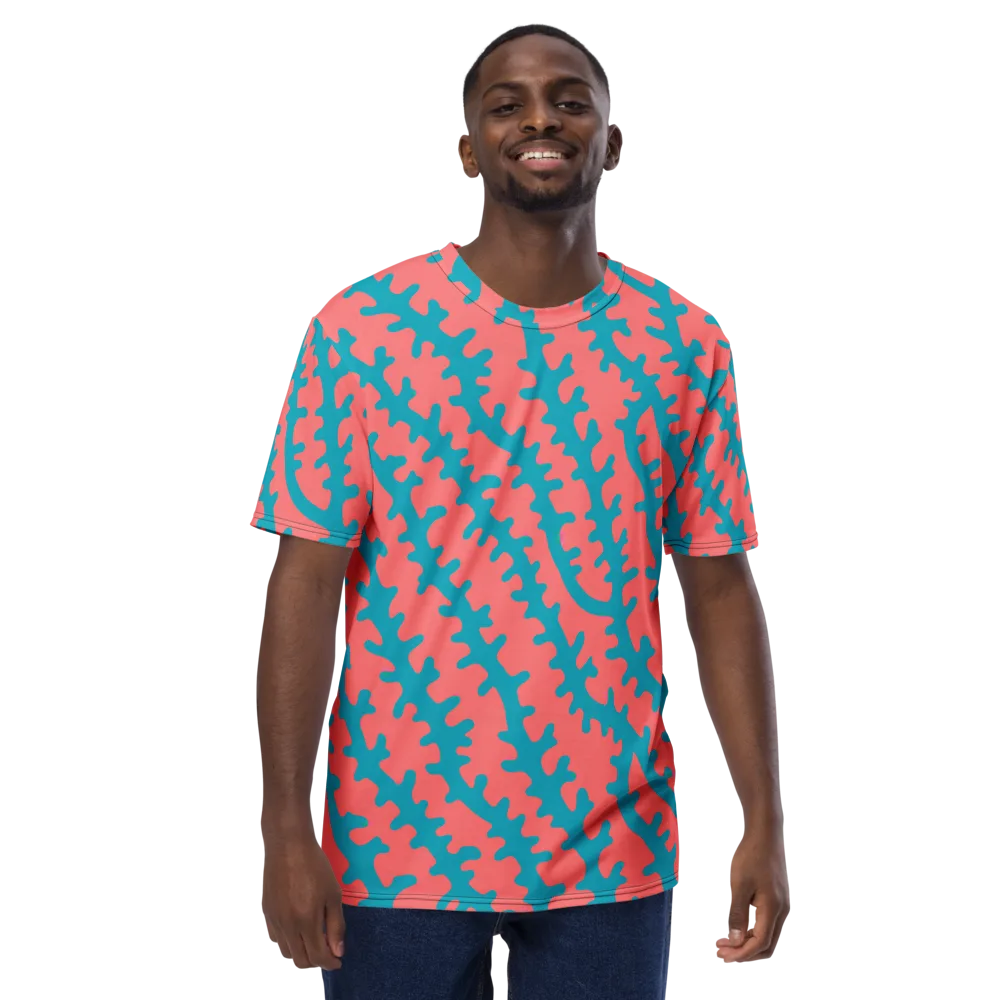 Lagoon Lace on Men's Crew Neck T-Shirt — Front