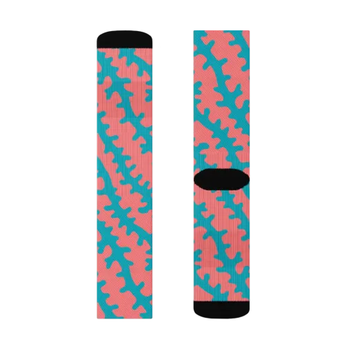 Lagoon Lace on a Socks