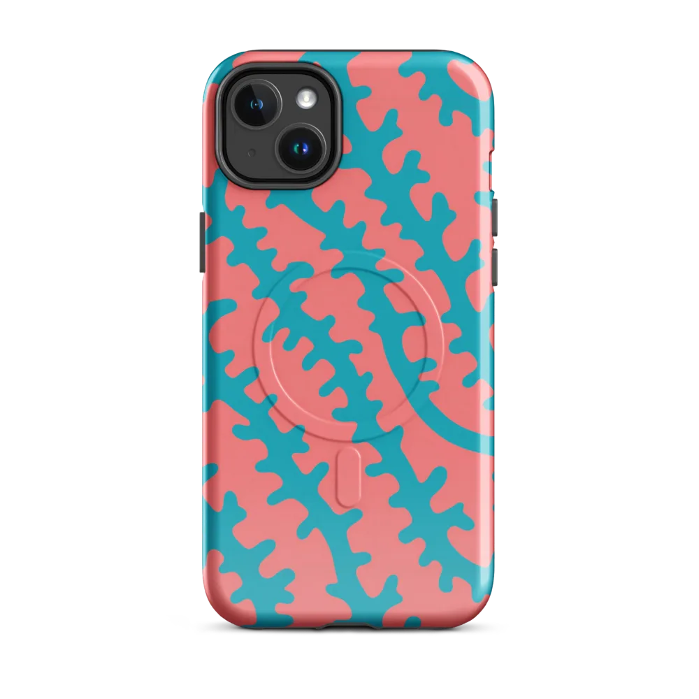 Lagoon Lace on MagSafe Tough Case for iPhone® — Front