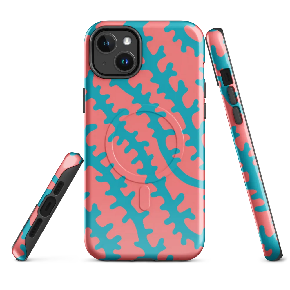 Lagoon Lace on MagSafe Tough Case for iPhone® — Front