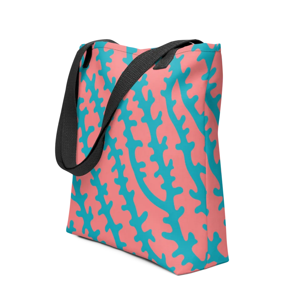 Lagoon Lace on Tote Bag — Front