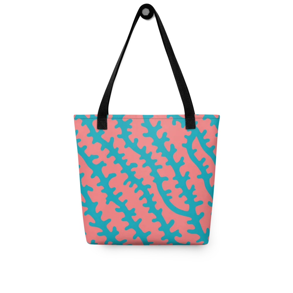 Lagoon Lace on Tote Bag — Front