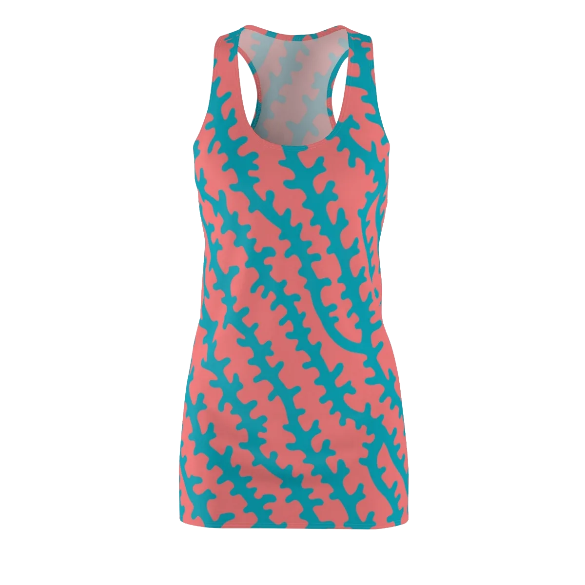 Lagoon Lace on Racerback Dress — Front
