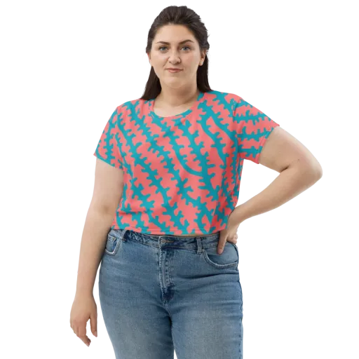 Lagoon Lace on a Crop Tee
