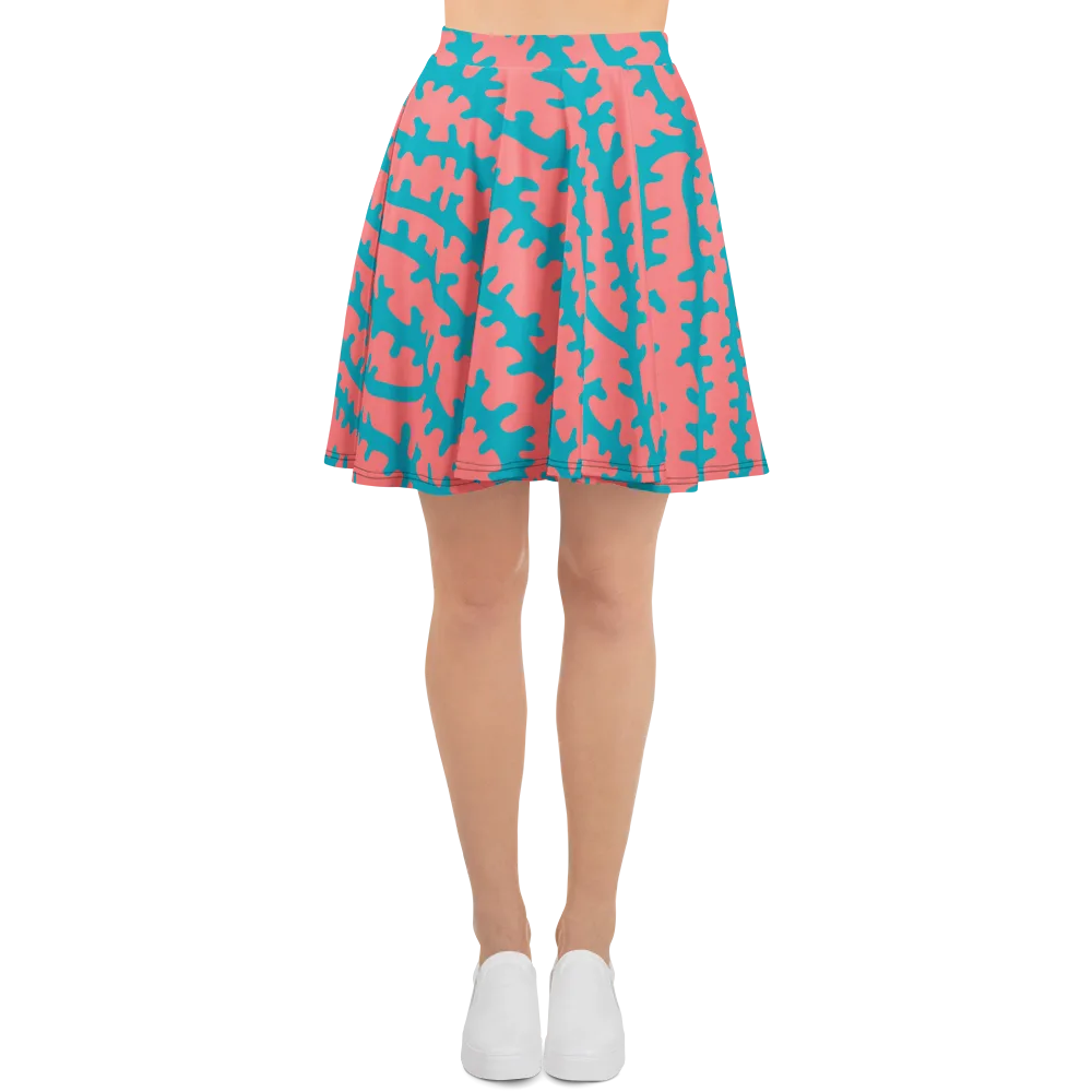 Lagoon Lace on Skater Skirt — Front