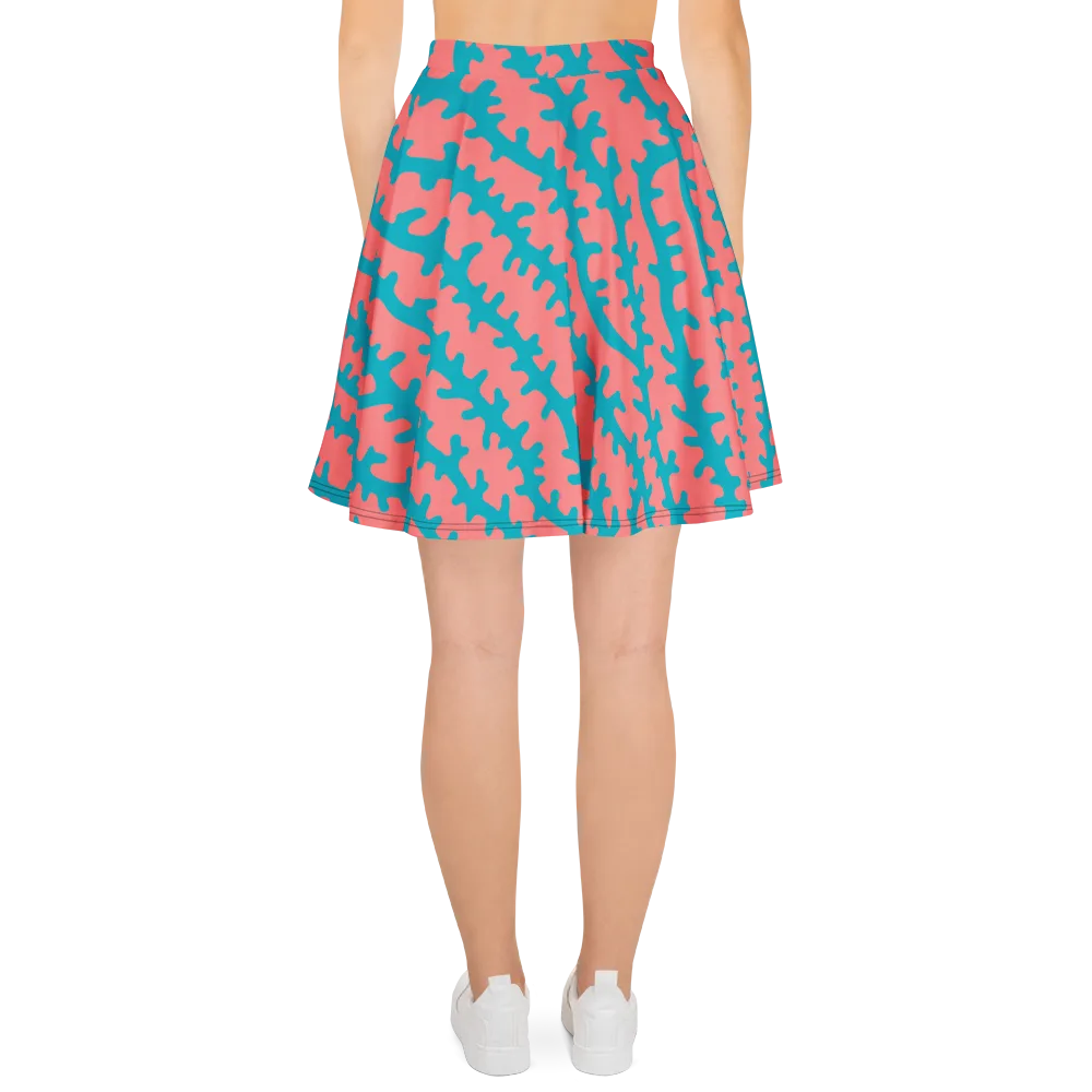Lagoon Lace on Skater Skirt — Back