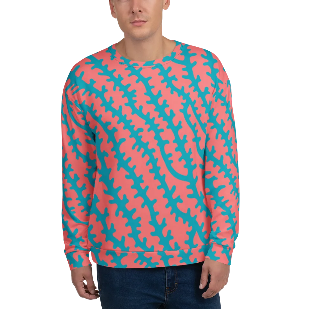 Lagoon Lace on Sweatshirt — Front