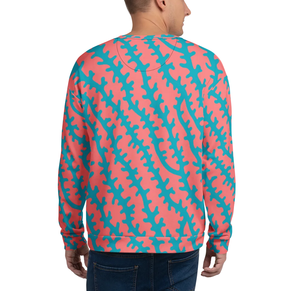 Lagoon Lace on Sweatshirt — Back