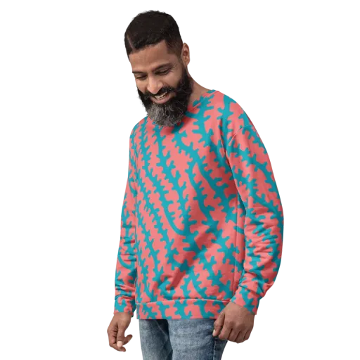 Lagoon Lace on a Sweatshirt