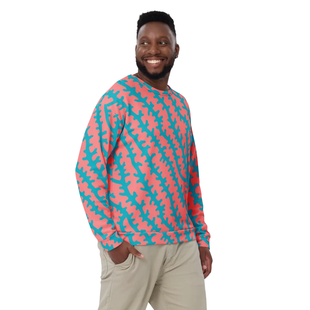 Lagoon Lace on Sweatshirt — Front