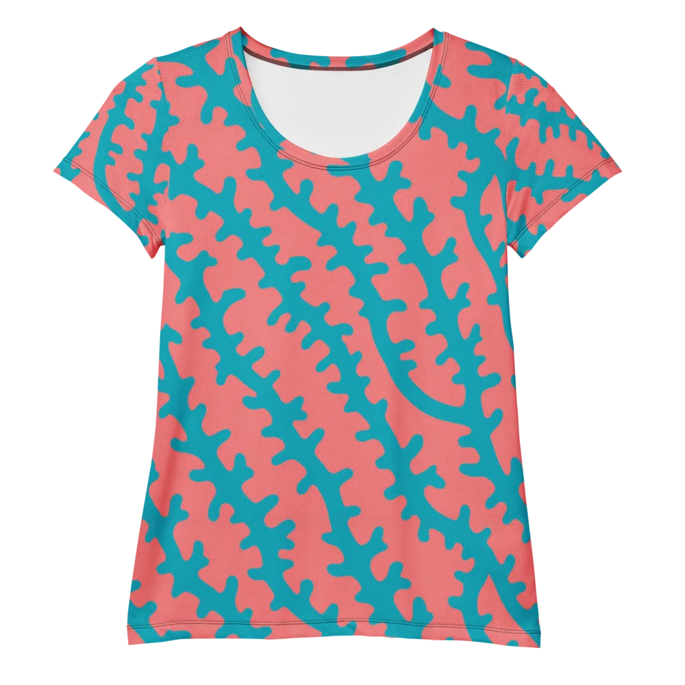 Lagoon Lace on Women's Athletic T-Shirt — Front