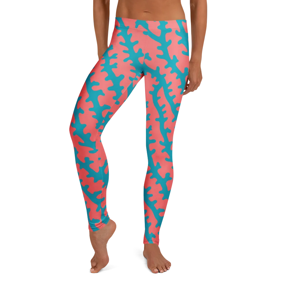 Lagoon Lace on Leggings — Front