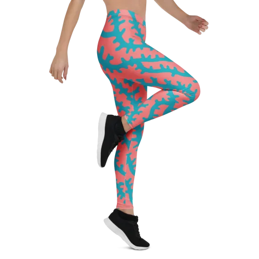 Lagoon Lace on a Leggings