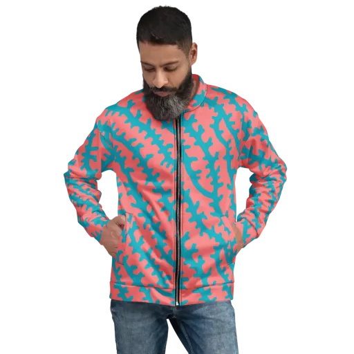 Lagoon Lace on a Bomber Jacket