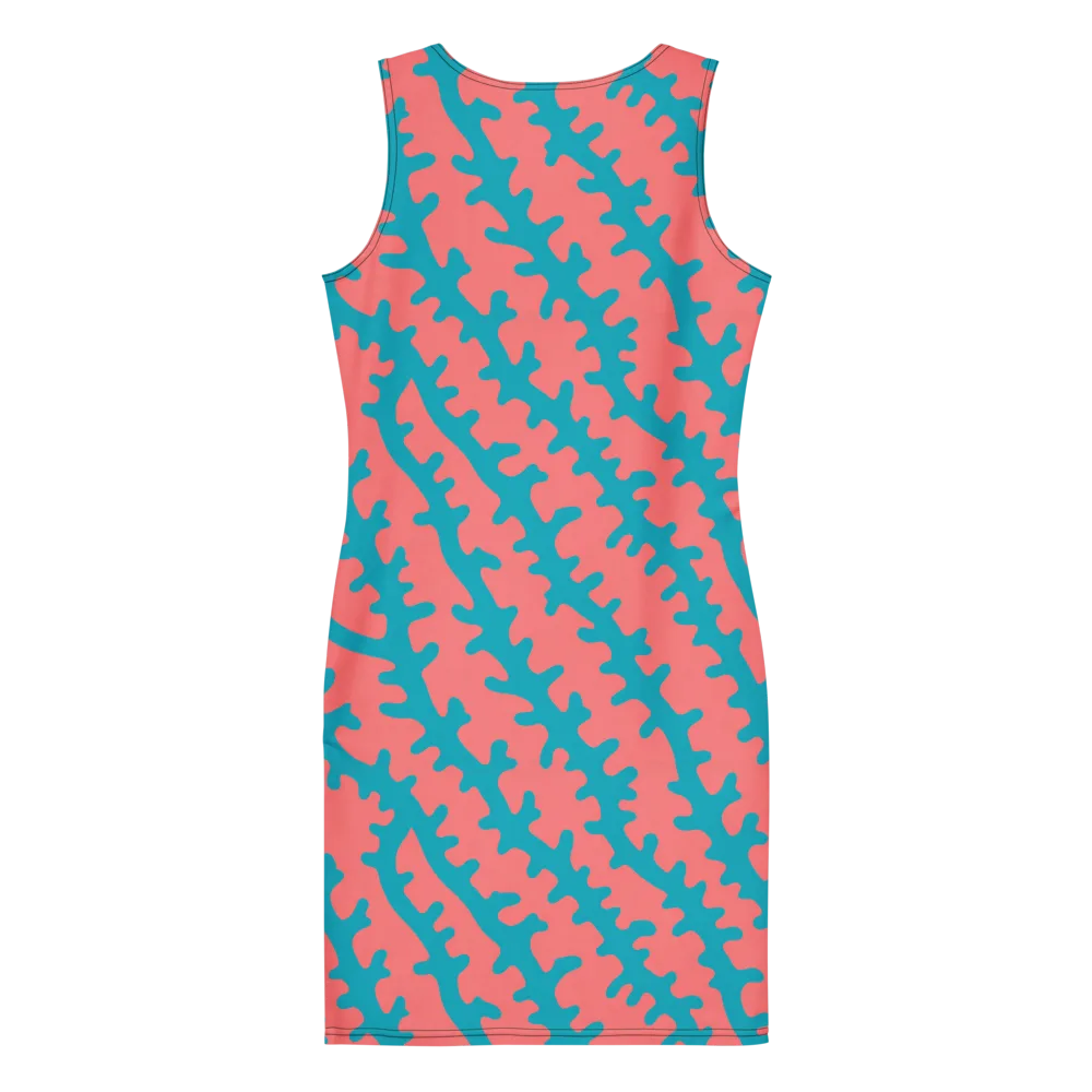 Lagoon Lace on Bodycon Dress — Back