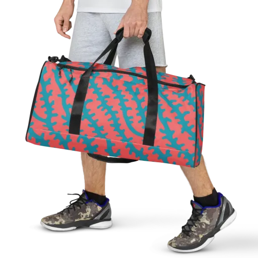 Lagoon Lace on a Duffle Bag