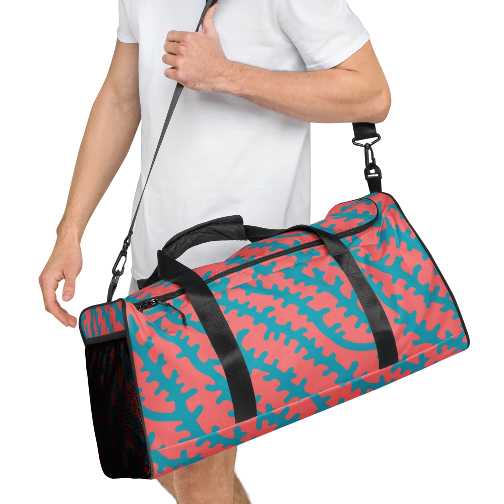 Lagoon Lace on Duffle Bag — Right Front