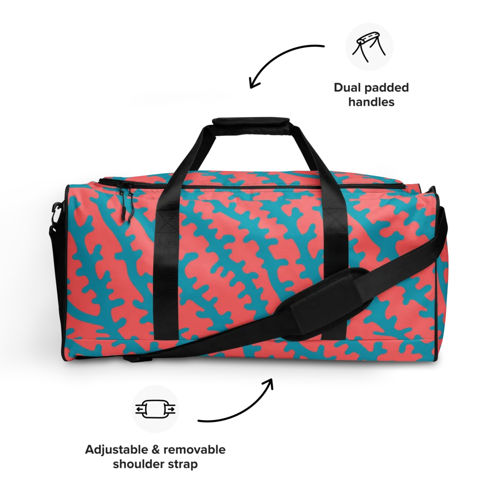 Lagoon Lace on Duffle Bag — Front