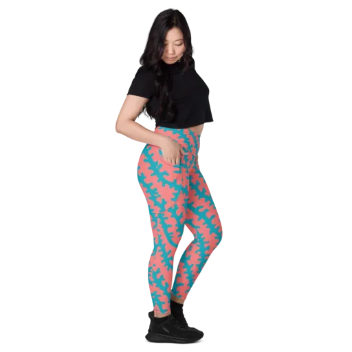 Lagoon Lace on a Leggings with Pockets