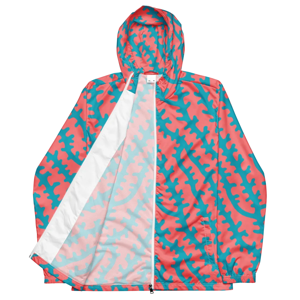 Lagoon Lace on Men's Windbreaker — Front