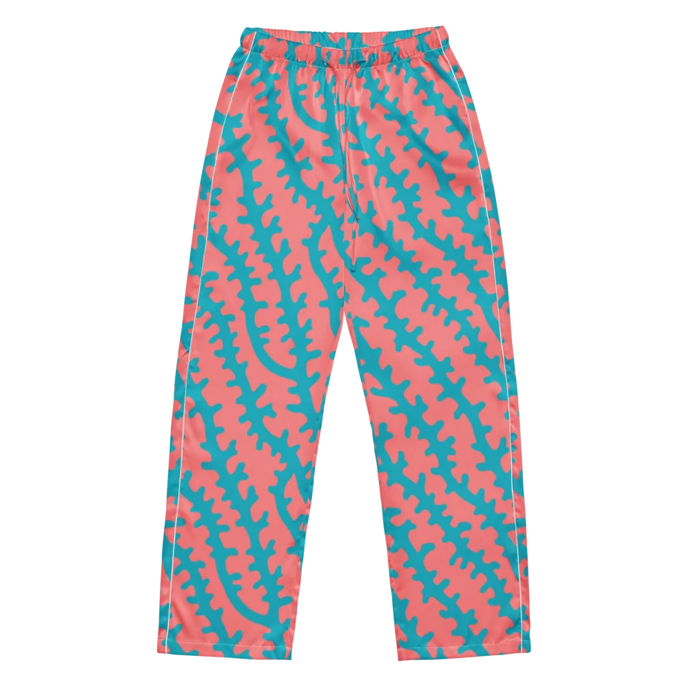Lagoon Lace on Women's Pajama Pants — Front