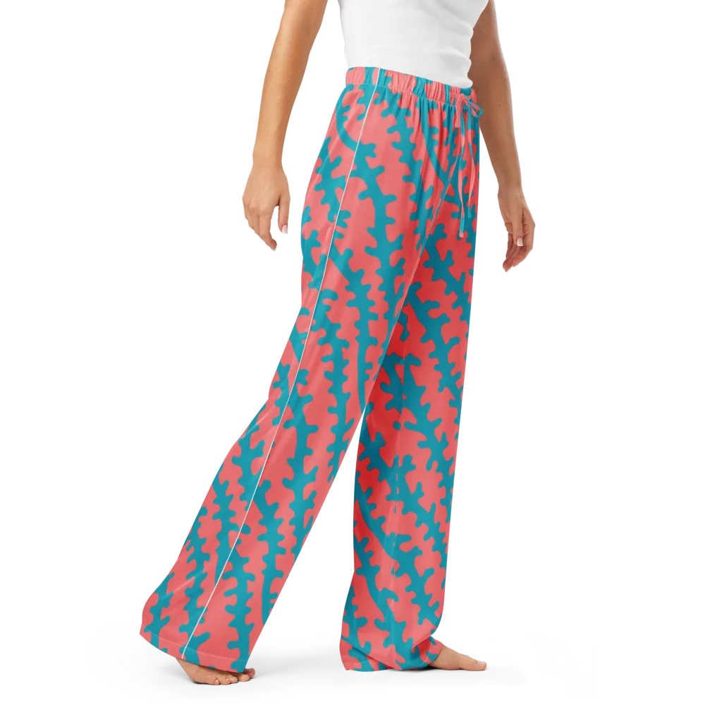 Lagoon Lace on Women's Pajama Pants — Right Front