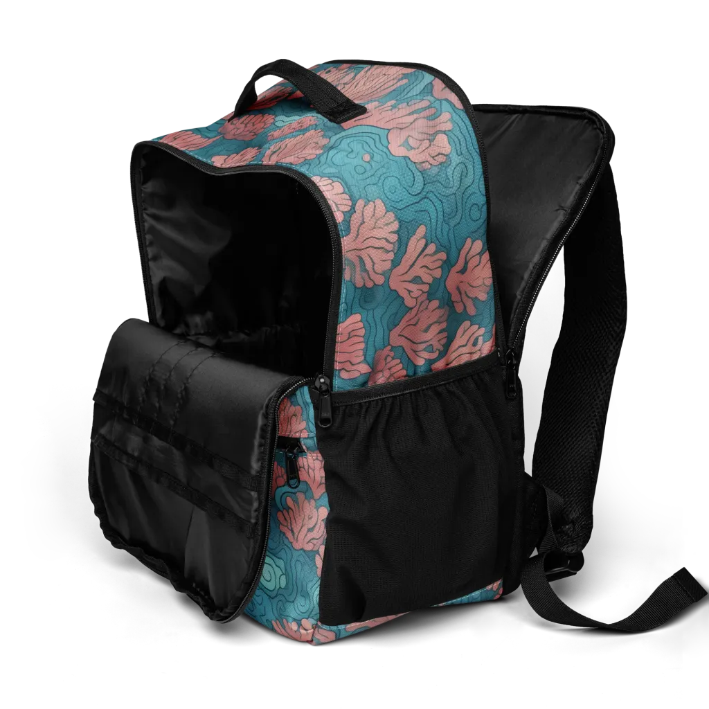 Pink Reef on Utility Backpack — Product details 2