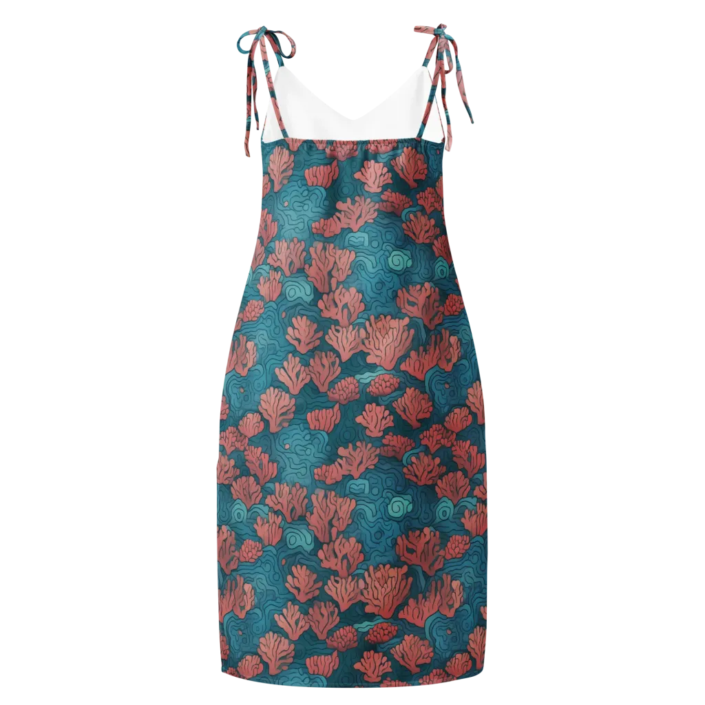 Pink Reef on Slip Dress — Back