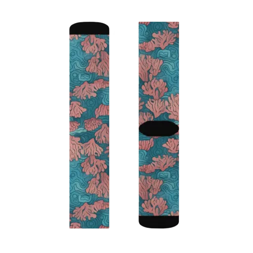 Pink Reef on a Socks