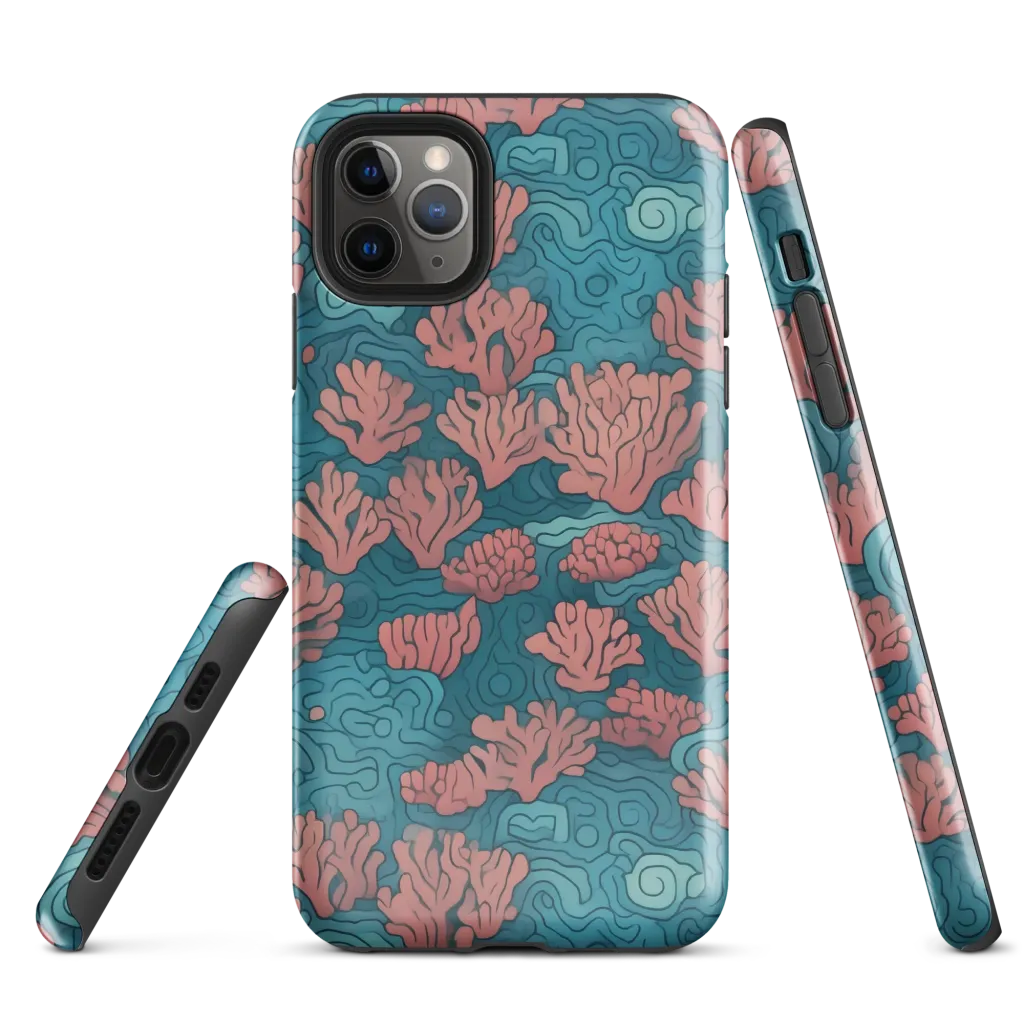 Pink Reef on Tough Case for iPhone® — Front