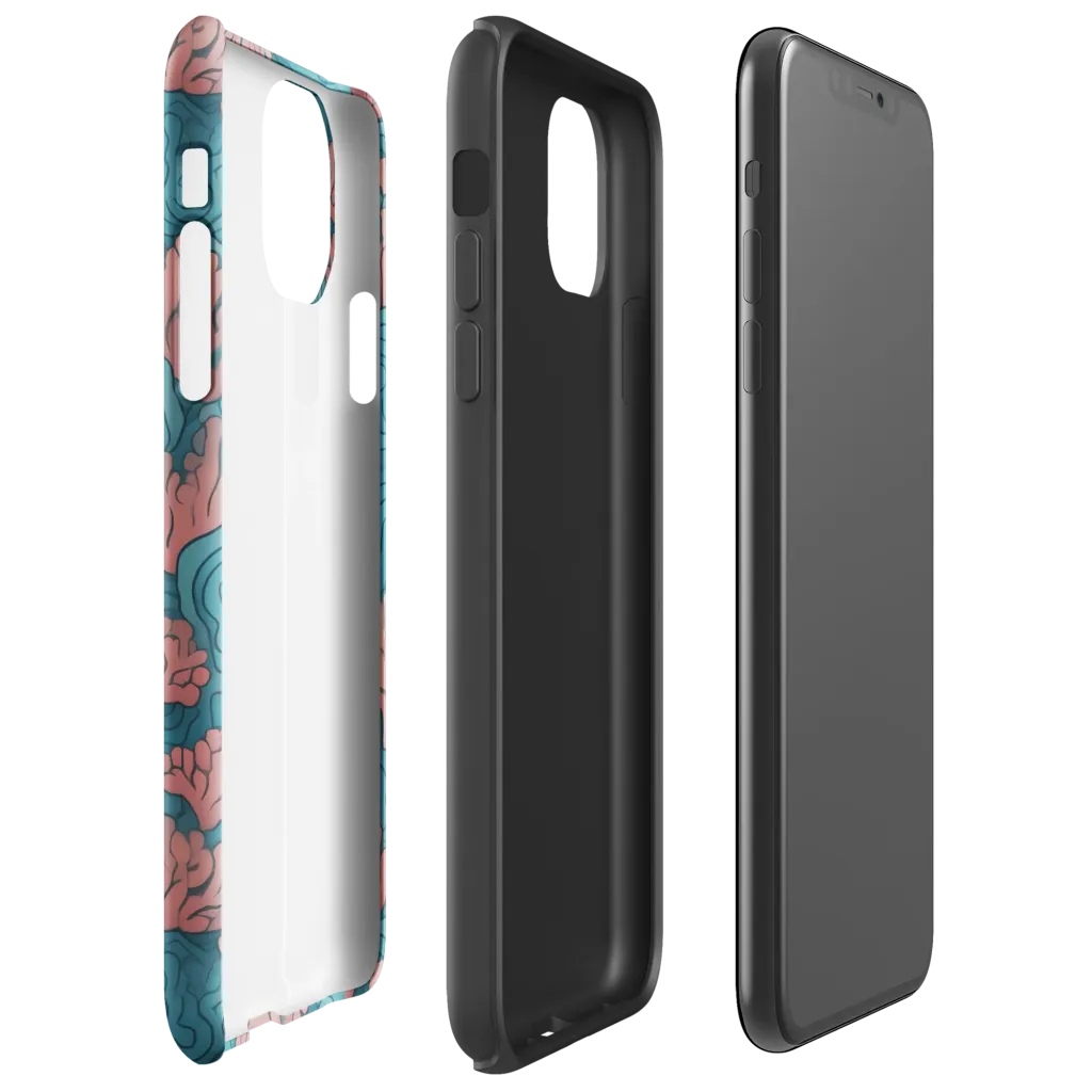 Pink Reef on Tough Case for iPhone® — Right