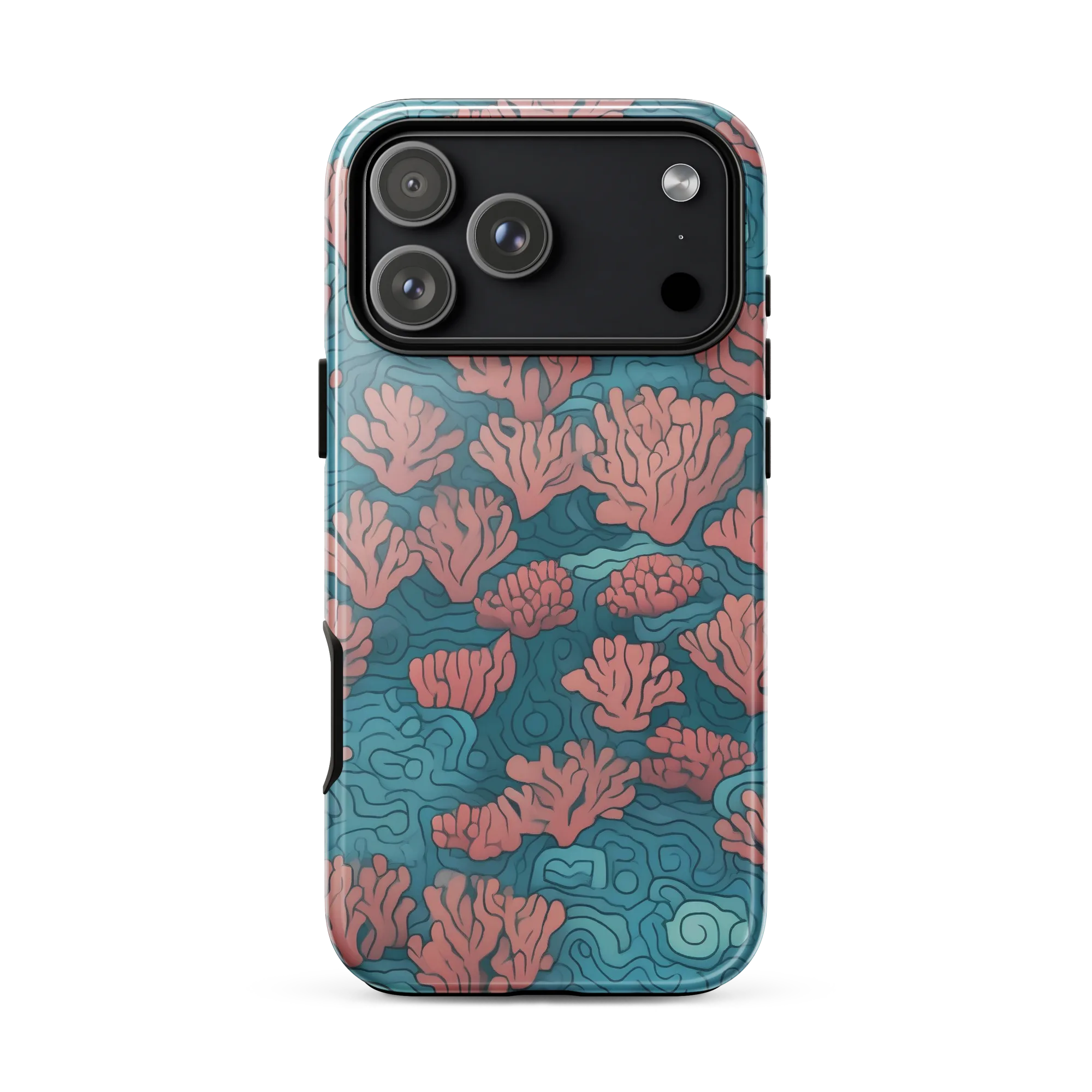 Pink Reef on Tough Case for iPhone® — Front