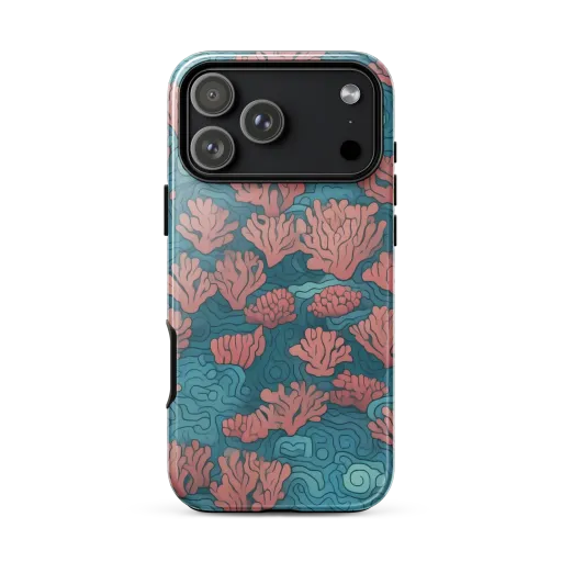 Pink Reef on a Tough Case for iPhone®