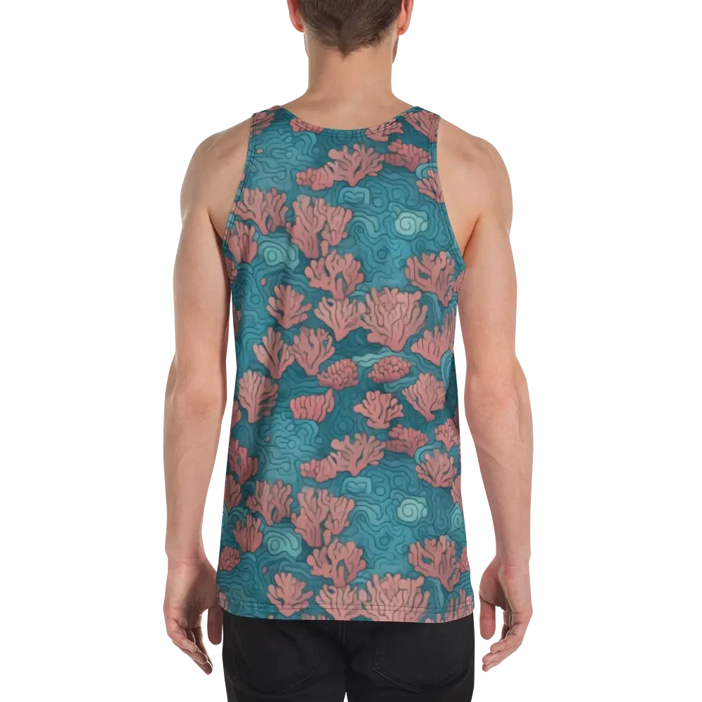 Pink Reef on Men's Tank Top — Back