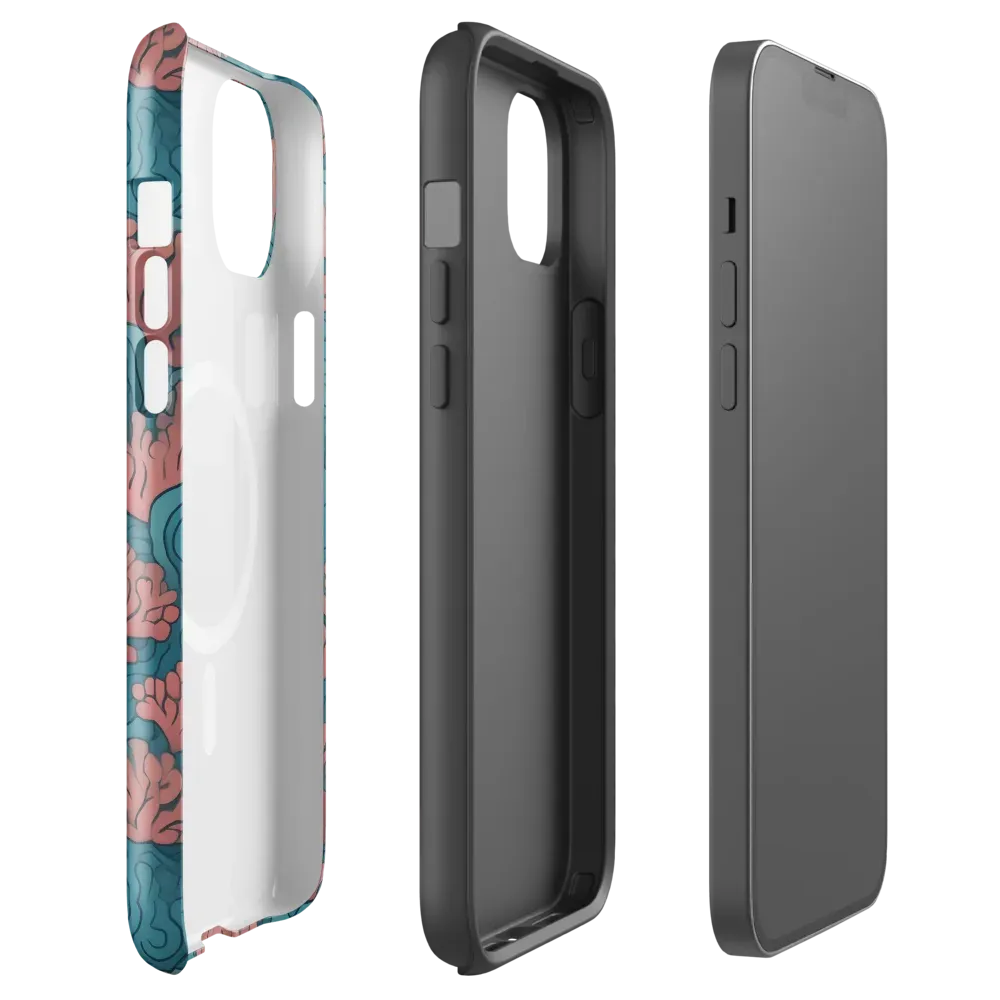 Pink Reef on MagSafe Tough Case for iPhone® — Front