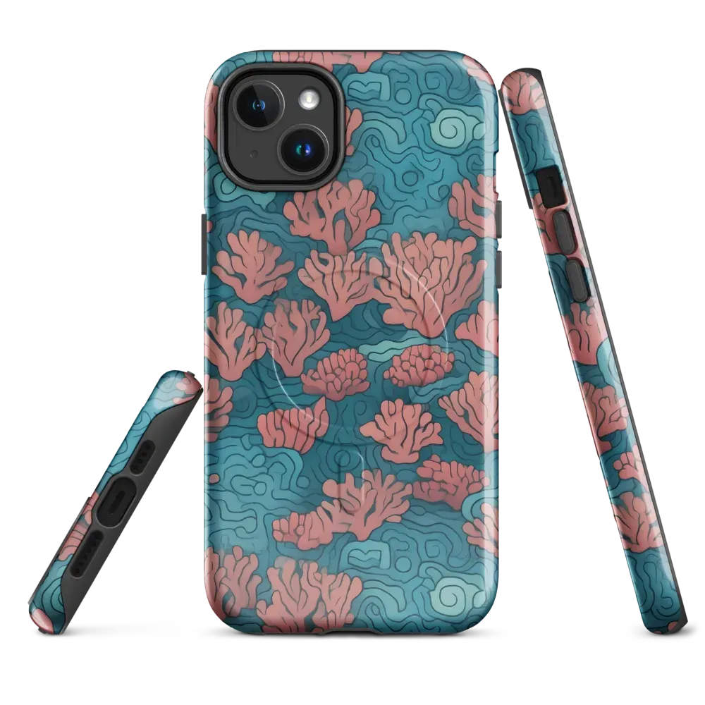 Pink Reef on MagSafe Tough Case for iPhone® — Front