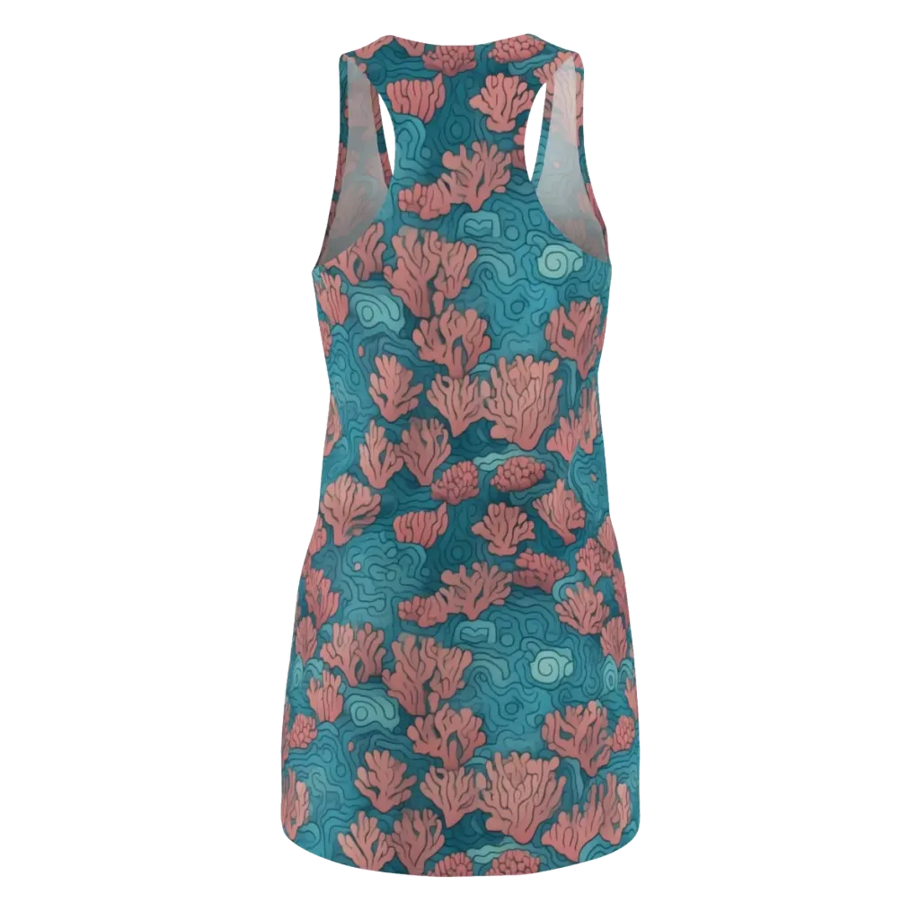 Pink Reef on Racerback Dress — Back