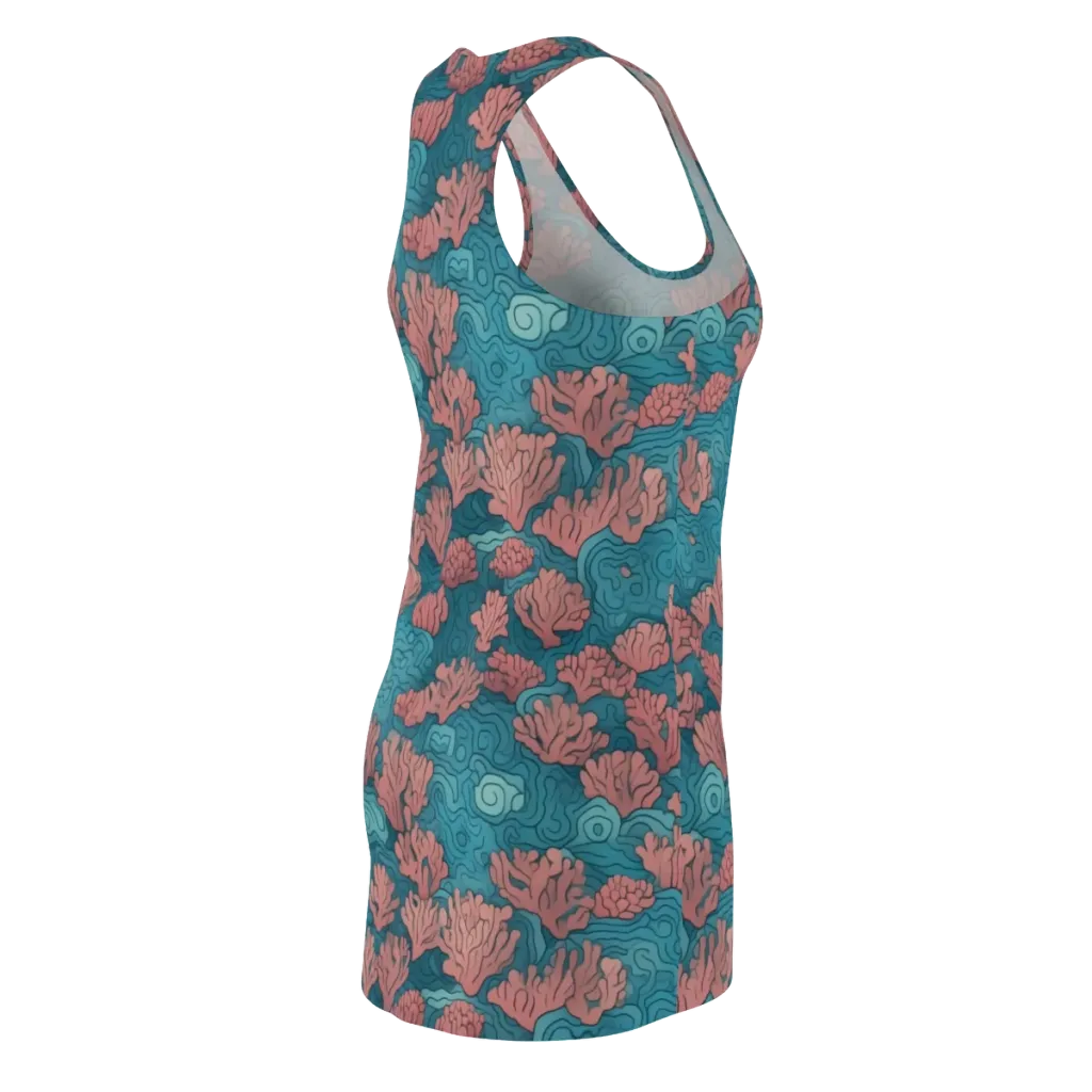 Pink Reef on Racerback Dress — Back Side