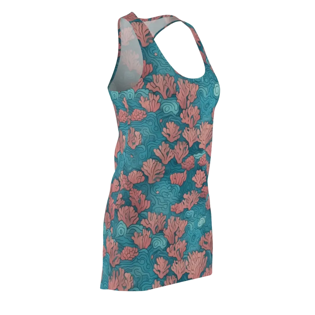 Pink Reef on Racerback Dress — Front Side