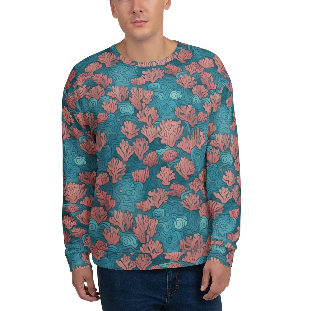 Pink Reef on Sweatshirt — Front