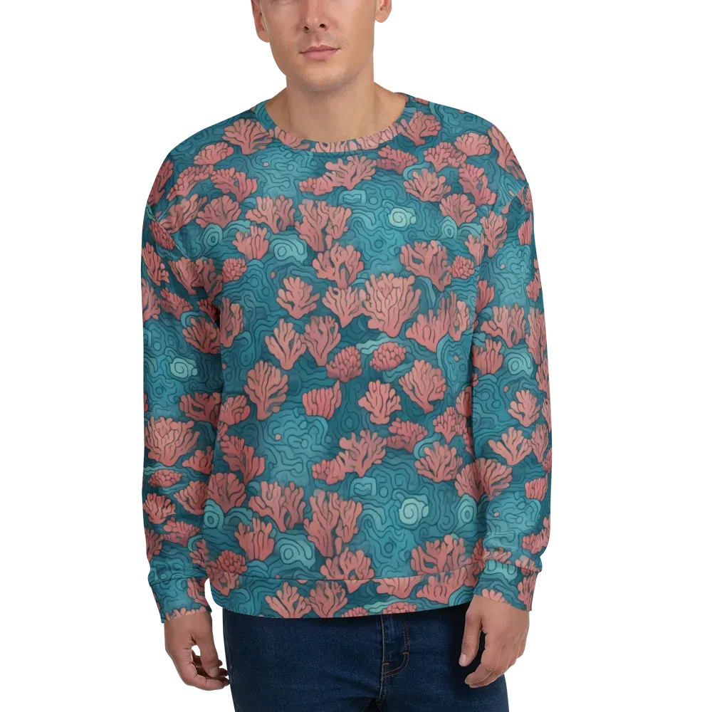 Pink Reef on Sweatshirt — Front