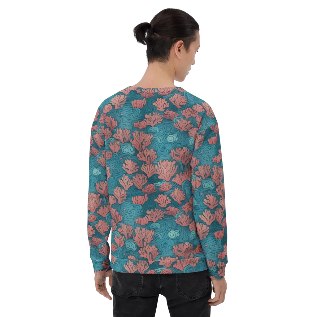 Pink Reef on Sweatshirt — Back
