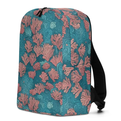 Pink Reef on a Minimalist Backpack