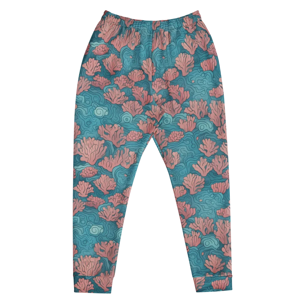 Pink Reef on Men's Joggers — Front